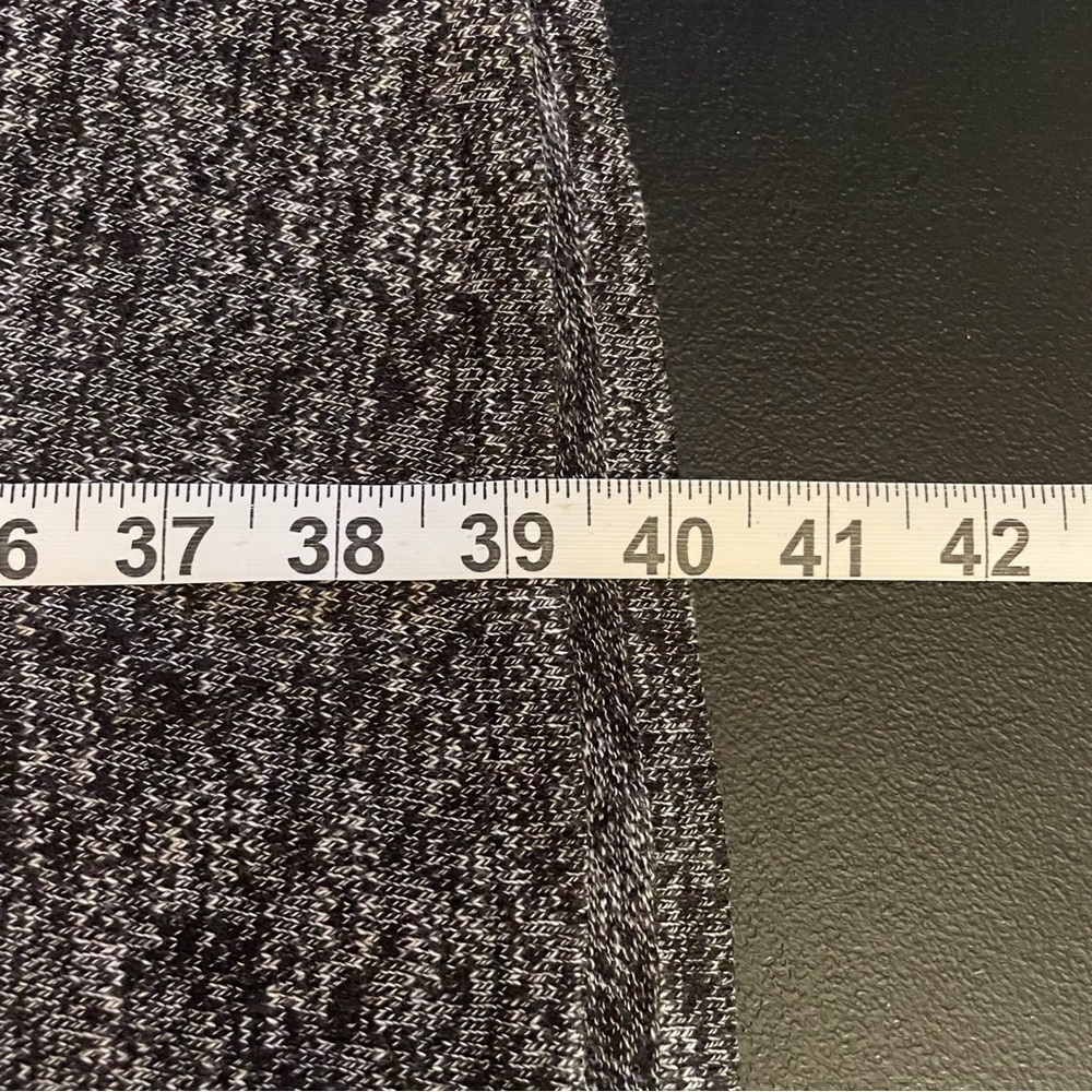 Studio One Marled Charcoal Long Sleeve Cowl Neck Sweater Dress Size 1X - Picture 12 of 13